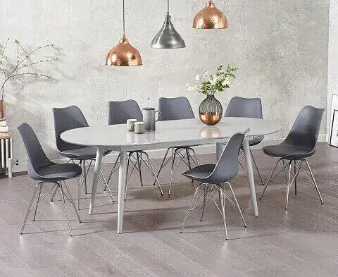 Extendable dining table sets