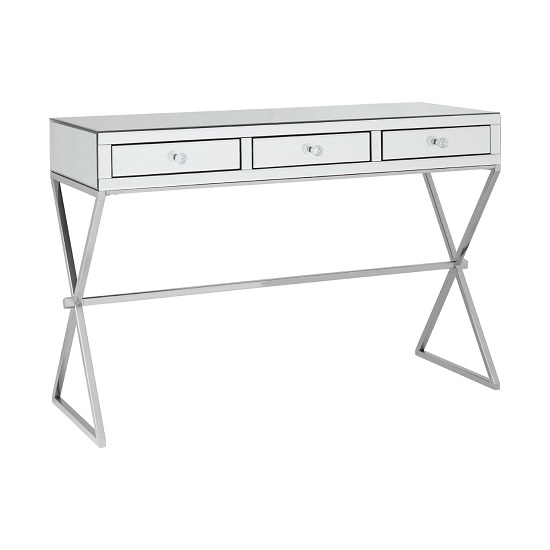 Mirrored Console Tables Perfect For Any, Narrow Mirrored Console Table With Diamond Gems Jade Boutique